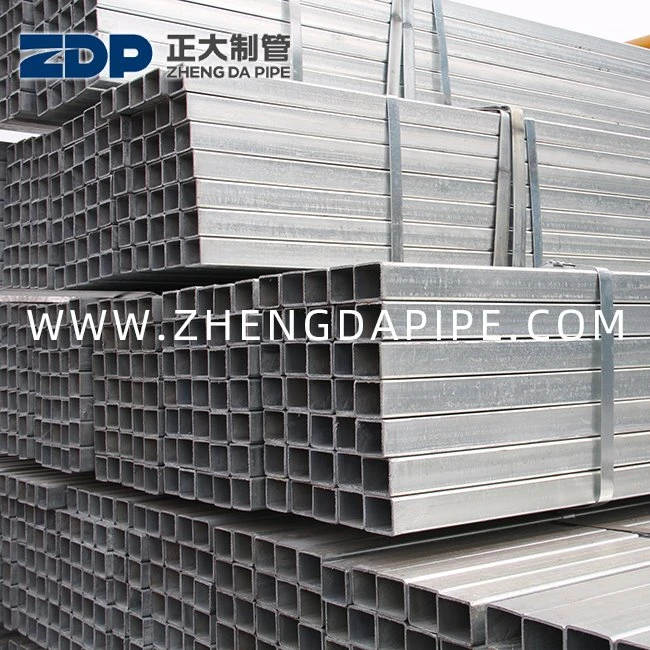 20X40 200X400 GI Правоъгълна стоманена тръба